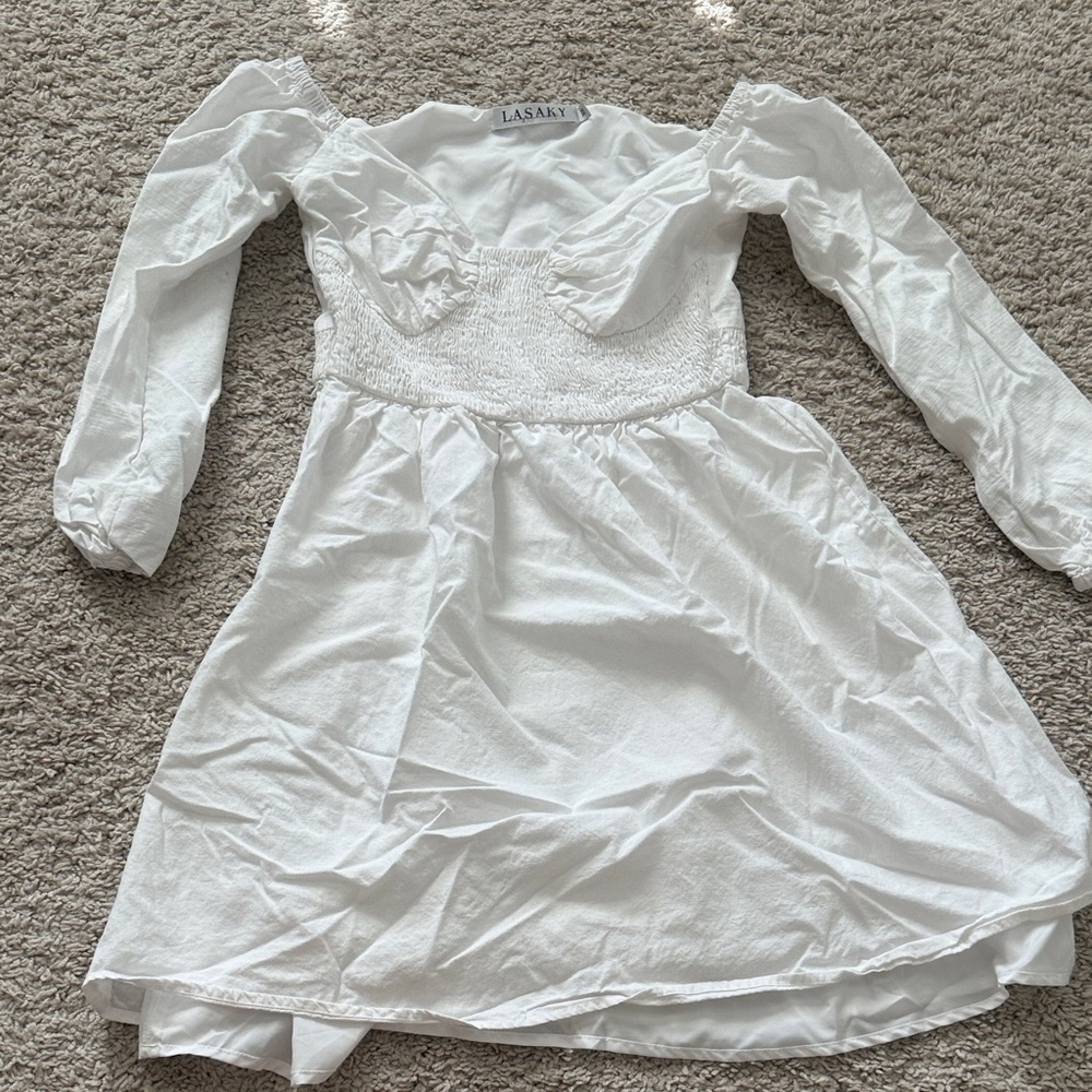 Elegant White Midi Dress